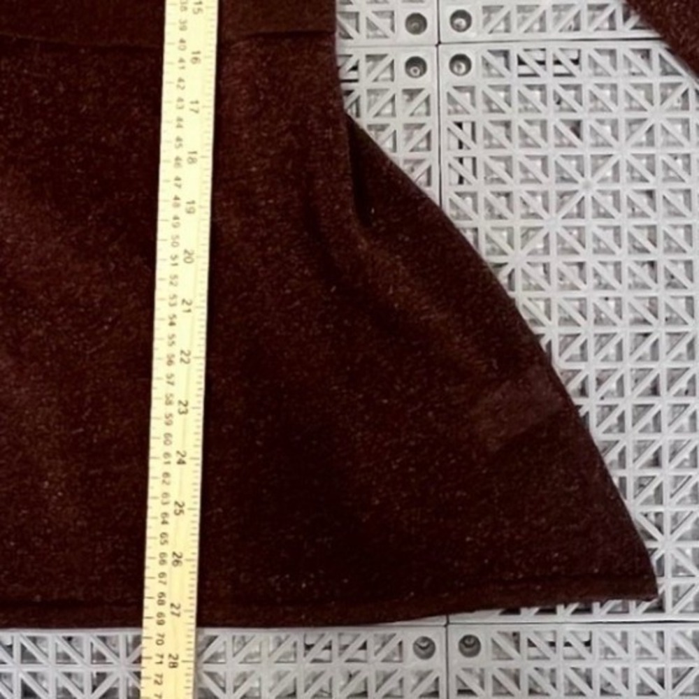 Y2K Derek Heart Plus Wrap Top Womens 1X Brown Metallic Empire Waist Bubble Slv - Picture 8 of 10